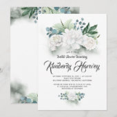 Eucalyptus groen wit bloemig Vrijgezellenfeest Kaart