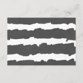 Eucalyptus groen zwart wit bruiloft RSVP Informatiekaartje (Achterkant)