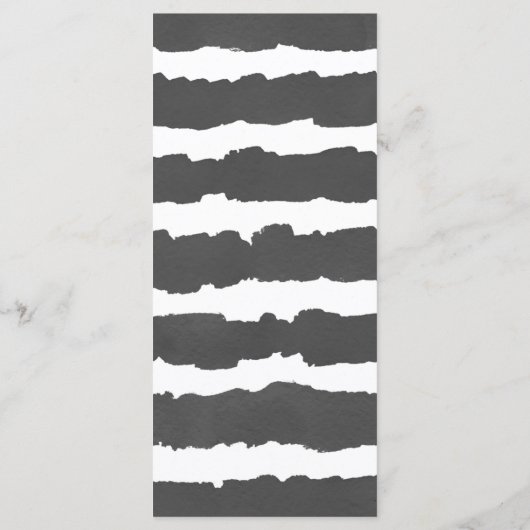 Eucalyptus groen zwart wit eenvoudig menu (Achterkant)