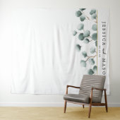 Eucalyptus groene achtergrond foto booth wandkleed (In Situ (horizontaal))