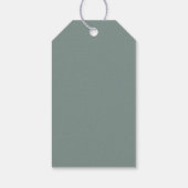 Eucalyptus Groene Afstudeerfeest Cadeaulabel (Achterkant)