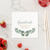 Eucalyptus Groene Afstudeerfeest Servet (Insitu)