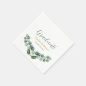 Eucalyptus Groene Afstudeerfeest Servet (Hoek)