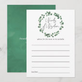 Eucalyptus groene baby shower advies (Voorkant / Achterkant)