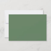 Eucalyptus groene baby shower bedankkaart (Achterkant)