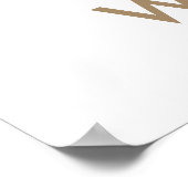 Eucalyptus Groene Begroeting tot Bruidsfeest Poster (Hoek)