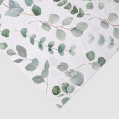 Eucalyptus Groene Bladeren Bloempatroon Tissuepapier (Detail)