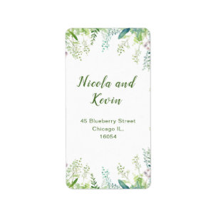 Eucalyptus Groene Bladeren Bruiloft Etiket