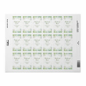 Eucalyptus Groene Bladeren Bruiloft Etiket (Full Sheet)