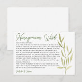 Eucalyptus Groene Bladeren Groene Huwelijksreis We Informatiekaartje (Voorkant / Achterkant)