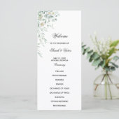 Eucalyptus Groene Bladeren Programma Kaart (Staand voorkant)