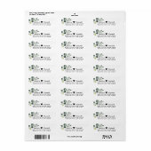 Eucalyptus Groene Bladeren Retouradres Etiket (Full Sheet)