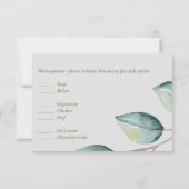 Eucalyptus Groene Bladeren Trouw RSVP MENU (Achterkant)