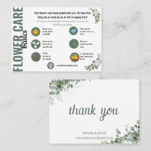Eucalyptus Groene Bloem Verzorging Bedanktkaart Visitekaartje