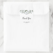 Eucalyptus Groene Bloemen Bedankt Vierkante Sticker (Tas)