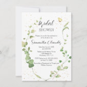 Eucalyptus Groene Boho Bruidsfeest Kaart (Voorkant)