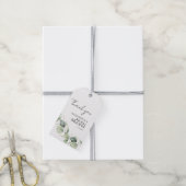 Eucalyptus Groene Botanische Bruiloftsborrel Cadeaulabel (Met Touw)
