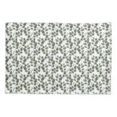Eucalyptus Groene Botanische Groene Witte Trendy  Kussensloop (Achterkant-Links)