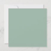Eucalyptus Groene Botanische Script Bruidsdouche Kaart (Achterkant)
