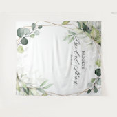 Eucalyptus Groene Bruids-Shower Foto Achtergrond  Wandkleed (Voorkant (horizontaal))