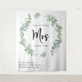 Eucalyptus Groene Bruids-Shower Fotocabine Wandkleed (Voorkant)