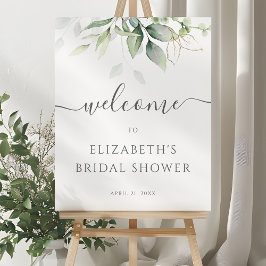 Eucalyptus Groene Bruidsdouche Welkomstbord Poster