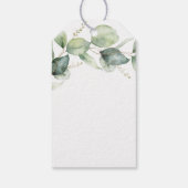 Eucalyptus Groene Bruidsfeest Dank Je Favoriet Cadeaulabel (Achterkant)