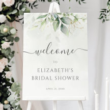 Eucalyptus Groene Bruidsfeest Verwelkomingsbord