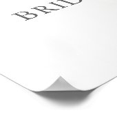 Eucalyptus Groene Bruidsfeest Verwelkomingsbord Poster (Hoek)