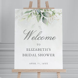 Eucalyptus Groene Bruidsfeest Verwelkomingsbord Poster
