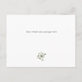 eucalyptus groene bruidsmeisje bedankkaart uitnodiging briefkaart (Achterkant)