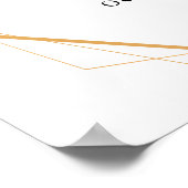 Eucalyptus Groene Bruidsontvangstbord Poster (Hoek)