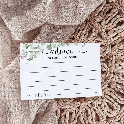 Eucalyptus Groene Bruiloft Advieskaart Briefkaart