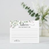 Eucalyptus Groene Bruiloft Advieskaart Briefkaart (Staand voorkant)
