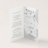 Eucalyptus groene bruiloft details schema kaart (Binnen)