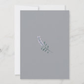 Eucalyptus Groene Bruiloft Feest Uitnodiging Boho (Achterkant)