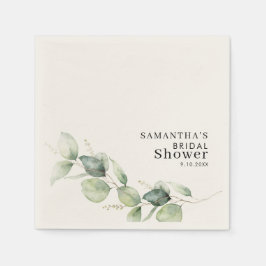 Eucalyptus Groene Bruiloftsfeest Papier Servet