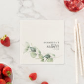 Eucalyptus Groene Bruiloftsfeest Papier Servet (Insitu)