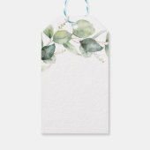 Eucalyptus Groene Dank Je Bruidsdouche Cadeaulabel (Achterkant)