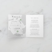 Eucalyptus groene details en kaart bruiloft behuiz (Binnen)