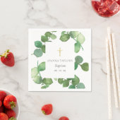 Eucalyptus Groene Doop Christening Servet (Insitu)