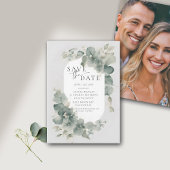 Eucalyptus Groene Dromerige Elegante Foto Bruiloft Save The Date