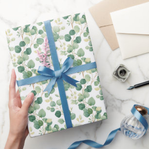 Eucalyptus Groene Elegante Patroon Cadeaupapier