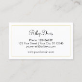 Eucalyptus Groene en Witte Bloemen Visitekaartje (Achterkant)