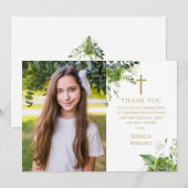 Eucalyptus Groene Foto Bevestiging Bedankkaart (Voorkant / Achterkant)