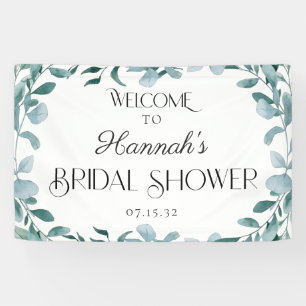 Eucalyptus Groene Frame Groene Shower Welkom Spandoek