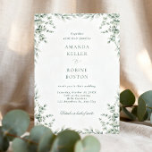 Eucalyptus Groene Frame Trouw Uitnodiging