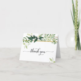 Eucalyptus Groene Gebladerte Bruids Dankkaart Bedankkaart
