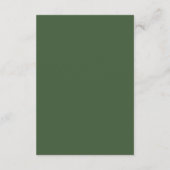 Eucalyptus Groene Geometrische Trouwinformatie Informatiekaartje (Achterkant)