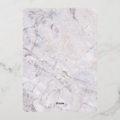 Eucalyptus Groene Goud Gelijst Marmeren Huwelijk Folie Uitnodiging (Achterkant)